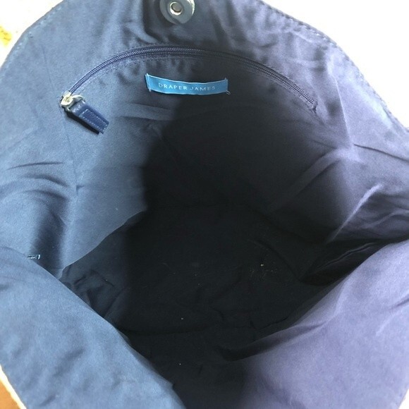 Draper James Everyday Woven Straw Bag with Floral Scarf - Picture 4 of 9